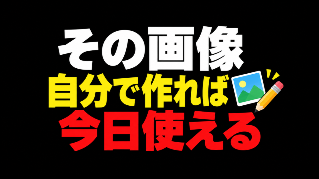 その画像、自分で作れば今日使える